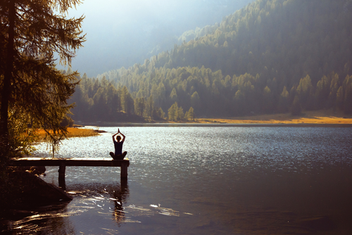 Foto van meditatie